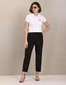 U.S. Polo Assn. Women Brand Logo Solid Pique Polo Shirt
