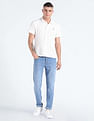 Flying Machine Stone Wash Slash Slim Tapered Jeans