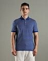Tommy Hilfiger Striped Regular Fit Cotton Polo T-Shirt