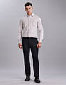 Tommy Hilfiger Regular-Fit Textured Mid Rise Trousers