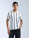 Flying Machine Vertical Striped Digitopia Polo Shirt