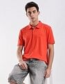Calvin Klein Jeans Regular-Fit Solid Cotton Polo Shirt