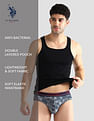 USPA Innerwear Elasticized Waist Printed I615 Briefs - Pack Of 2