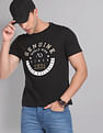 AD by Arvind Crew Neck Graphic Print T-Shirt