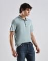 Calvin Klein Solid Regular-Fit Cotton Polo T-Shirt