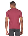 Tommy Hilfiger Men Maroon Twisted Flag Logo Slim Fit T-Shirt