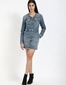 Tommy Hilfiger Cotton V-Neck Denim Dress