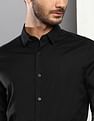 Calvin Klein Jeans Stretch Poplin Slim Fit Casual Shirt