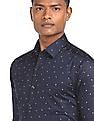Arrow Spread Collar Manhattan Slim Fit Printed Formal Shirt