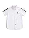 U.S. Polo Assn. Kids Boys Brand Print Cotton Shirt