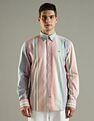 Tommy Hilfiger Striped Regular Fit Cotton Shirt