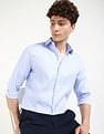 Calvin Klein Jeans Striped Slim-Fit Dobby Woven Shirt