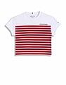 Tommy Hilfiger Kids Girls Striped Relaxed-Fit Cotton T-Shirt
