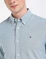 Tommy Hilfiger Solid Regular-Fit Cotton Shirt