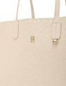 Tommy Hilfiger Textured Cream PU Totes