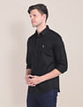 U.S. Polo Assn. Cutaway Collar Self Design Shirt