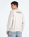 Flying Machine Graphic Print Oversized Sweatshirt