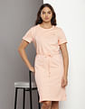 Tommy Hilfiger Crew Neck Solid T-Shirt Dress