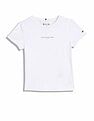 Tommy Hilfiger Kids Girls Logo Slim-Fit Cotton T-Shirt