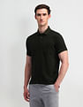 Arrow Textured Cotton Polo Shirt