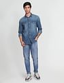 Flying Machine Mid Rise F-Jango Straight Fit Jeans