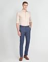 Arrow Newyork Autoflex Check Formal Trousers