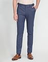 Arrow Newyork Autoflex Check Formal Trousers