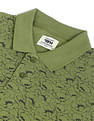 Flying Machine All Over Floral Print Cotton Polo Shirt