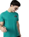 AD by Arvind Crew Neck Solid Cotton T-Shirt