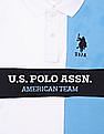 U.S. Polo Assn. Kids Boys Colour Block Brand Embroidered Polo Shirt