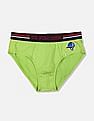 USPA Innerwear Boys Mid Rise Cotton Spandex IKBB Briefs - Pack Of 3