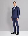 AD by Arvind Tailored Regular Fit Checked Two Piece Suit