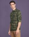 Flying Machine Camouflage Print Slim Fit Shirt