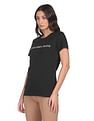 Calvin Klein Jeans Women Assorted Pure Cotton Slim Fit T-Shirt - Pack Of 2