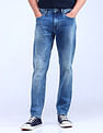 Flying Machine Slash Slim Tapered Stone Wash Jeans