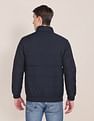 U.S. Polo Assn. High Neck Brand Print Quilted Jacket