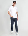 Flying Machine Slash Slim Tapered Fit Rinsed Jeans