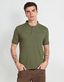 Flying Machine Solid Chest Pocket Polo Shirt