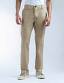 Flying Machine Mid Rise F-Jango Straight Fit Twill Trousers