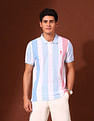 U.S. Polo Assn. Vertical Striped Working Holiday Polo Shirt