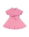 U.S. Polo Assn. Kids Girls Solid Mini Skater Dress