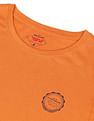 Flying Machine Long Sleeve Cotton Heathered T-Shirt