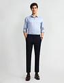 Arrow Newyork Carson Tapered Fit Self Design Trousers