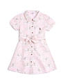 U.S. Polo Assn. Kids Girls Floral Printed Fit & Flare Dress