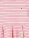 Tommy Hilfiger Kids Girls Striped Slim-Fit Cotton Dress