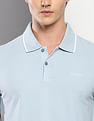 Calvin Klein Tipped Collar Stretch Solid Polo Shirt