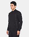 Flying Machine Tonal Tape Solid Bomber Jacket
