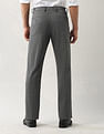 Arrow Solid Regular Fit Trousers