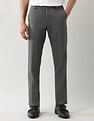 Arrow Solid Regular Fit Trousers