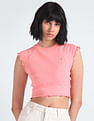 Tommy Hilfiger Baby Lock Rib Slim Cropped T-Shirt